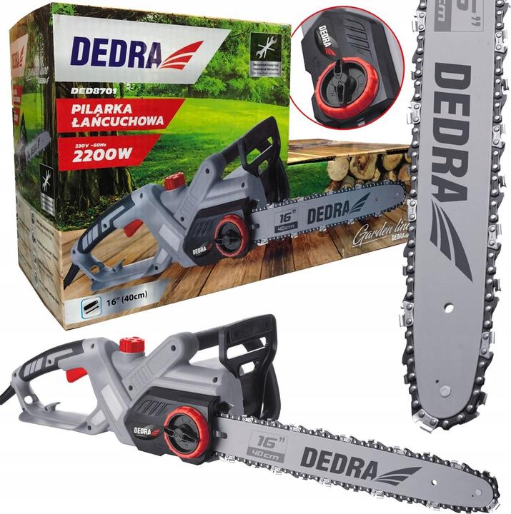 Actual product image Dedra Chainsaw, electric saw, GARDEN DED8701 2.4 kW 40 cm (Electric chain saw)