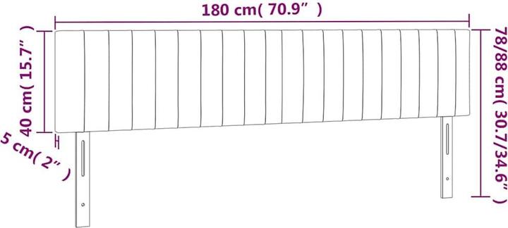 Produktbild vidaXL Kopfteil (180 x 5 x 88 cm)