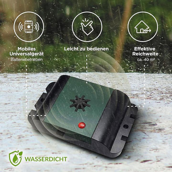 Image du produit Isotronic Mobiler Ultraschall Tauben- und Vogelvertreiber, 40m²