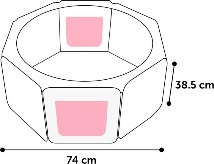 Actual product image Flamingo Puppy playpen