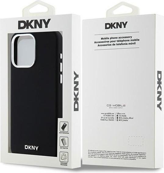 Produktbild DKNY DKHMP15XSMCHLK iPhone 15 Pro Max 6.7" czarny/black hardcase Liquid Silicone Small Metal Logo Ma (Apple iPhone 15 Pro Max)