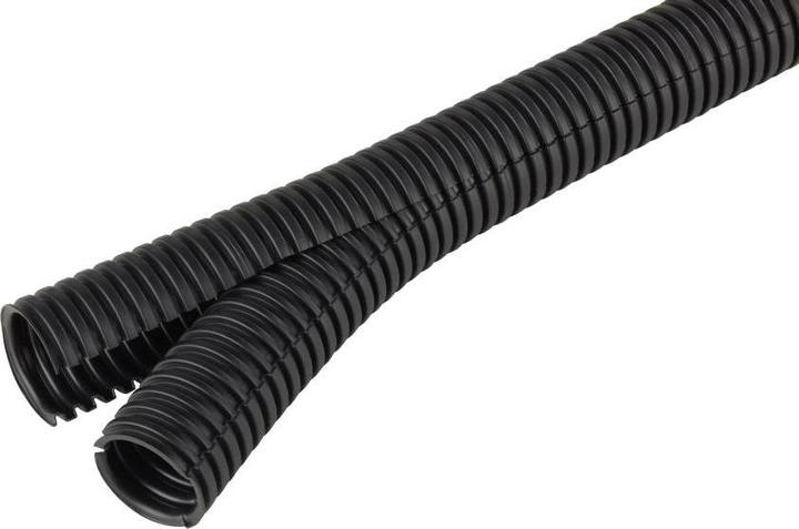Actual product image Fränkische Rohrwerke Co-flex PP NW 20 Ring black Ku corrugated pipe, slotted (1.92 cm)