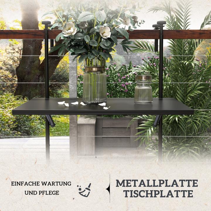 Image du produit Outsunny Table de balcon suspendue (60 cm)