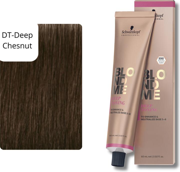 Actual product image Schwarzkopf Blondme - Deep Toning Deep Chestnut (DT-Deep Chesnut)