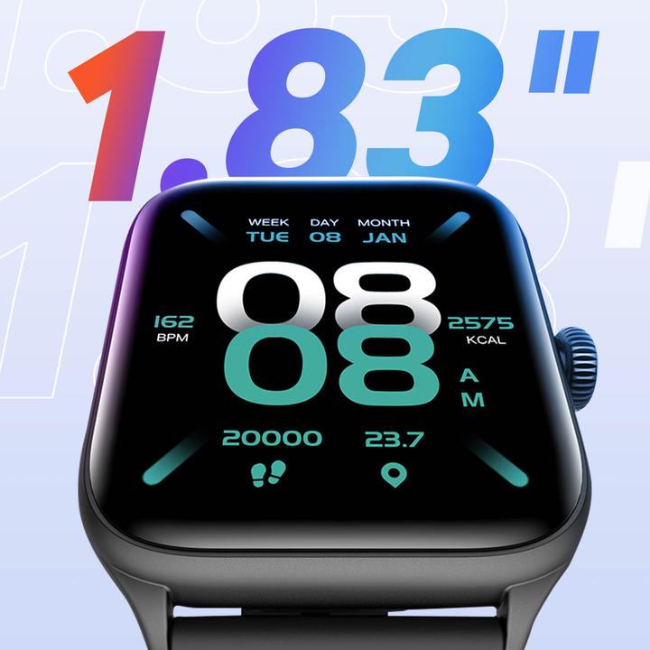 Actual product image Riversong smartwatch Motive 6 Pro space gray SW62