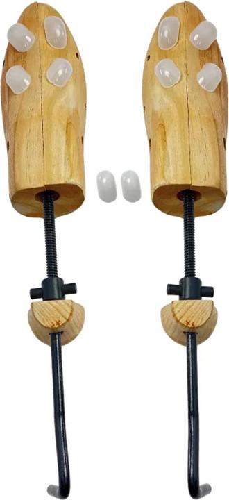 Actual product image Herzberg Home & Living 2-way shoe tree made of cedar wood with pressure point relief for women's shoes (2 x)