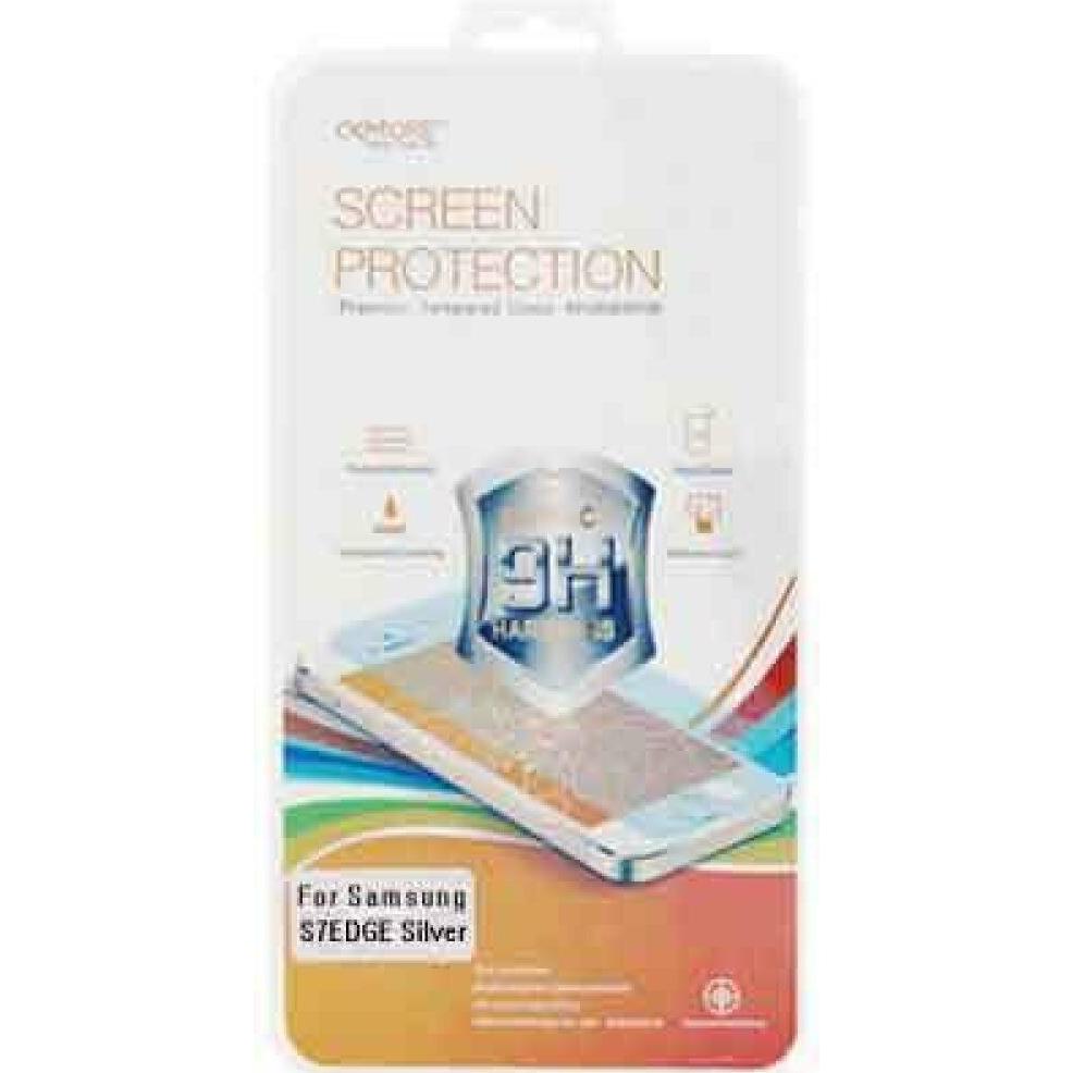 Okmore 9H Displayschutzfolie Samsung S7 Edge Silver (1 Stück, Samsung Galaxy S21), Smartphone Schutzfolie, Silber