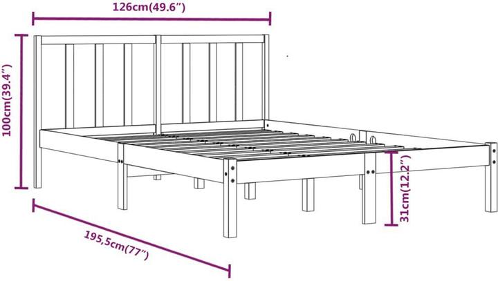Image du produit vidaXL Elvin (120 x 190 cm)
