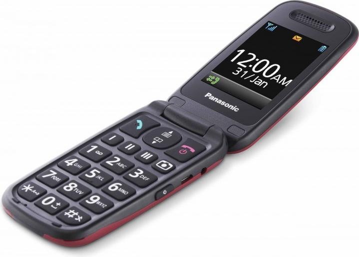 Actual product image Panasonic KX-TU446EXR 2G (0.03 GB, Red, 2.40", Single SIM, 2G)