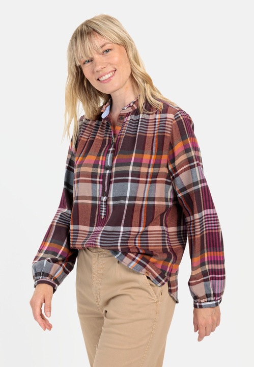 Immagine prodotto Camel Active Camicetta a quadri con collo alto (XS)