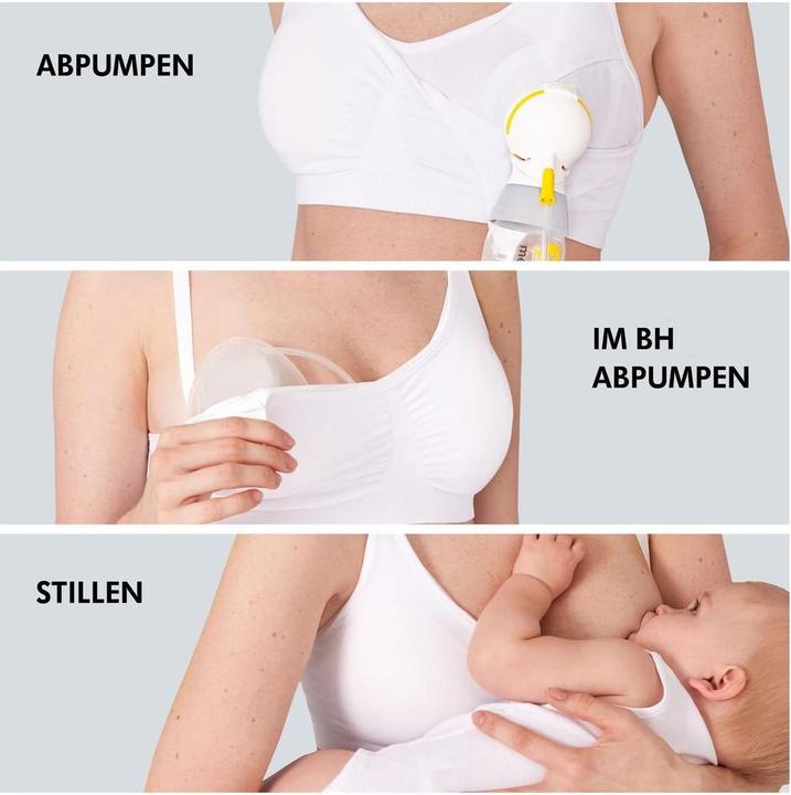 Produktbild Medela Hands-free 3in1 Still- und Pump BH (S)