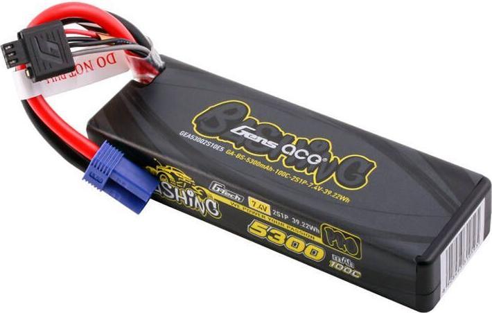 Immagine prodotto Gens Ace G-Tech 5300mAh 7.4V 100C 2S1P Lipo z EC5 (7.40 V, 5300 mAh)