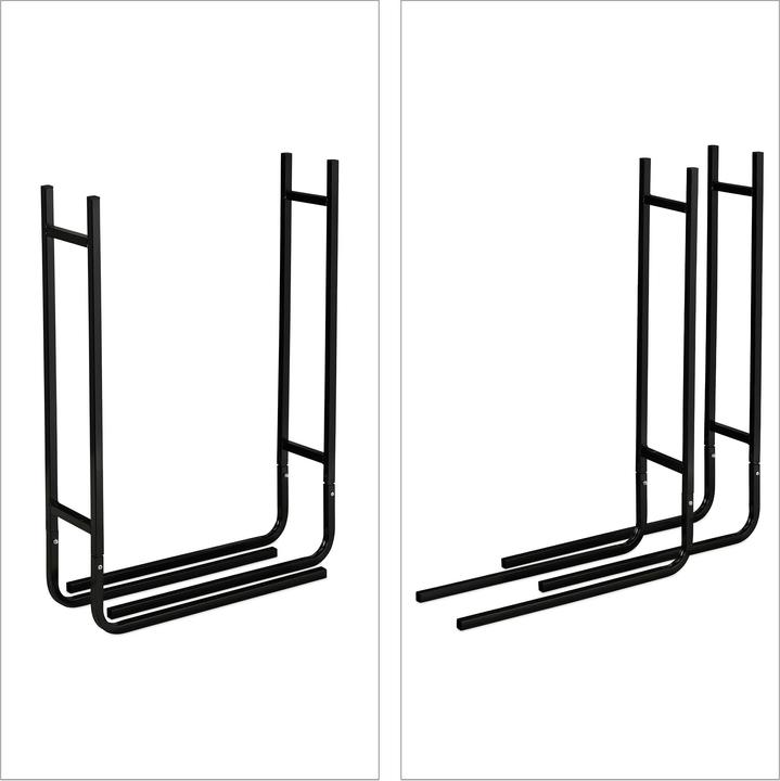 Immagine prodotto Relaxdays Scaffale portalegna (123 x 19,5 x 91 cm)