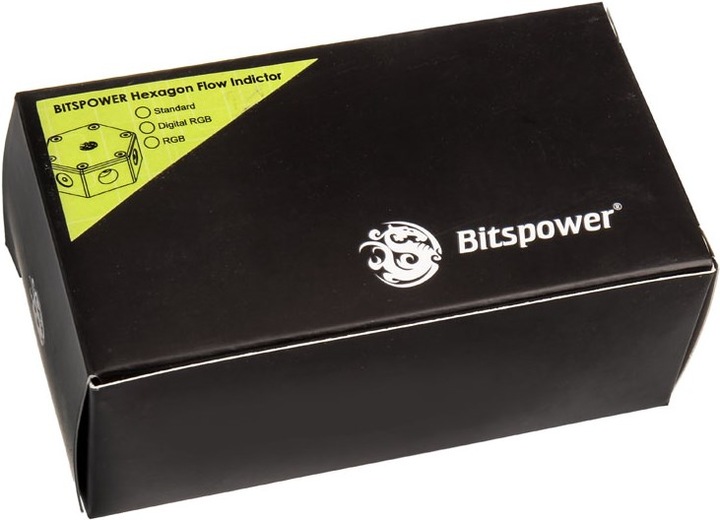 Actual product image Bitspower Hexagon Flow Meter