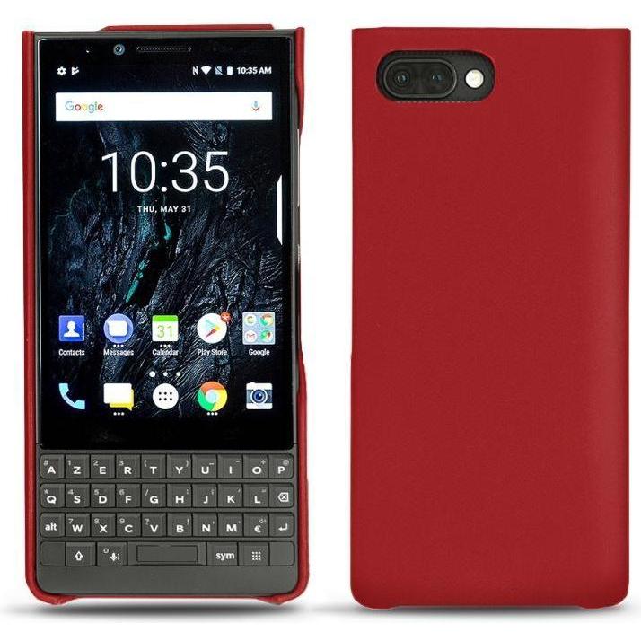 Noreve Lederschutzhülle (Blackberry KEY2), Smartphone Hülle, Rot