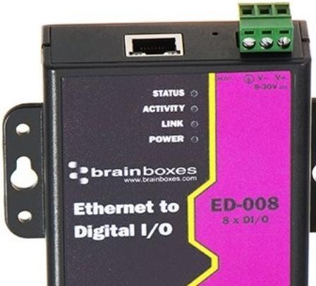Produktbild Brainboxes Ethernet to 8 Digital IO Lines (8 Ports)