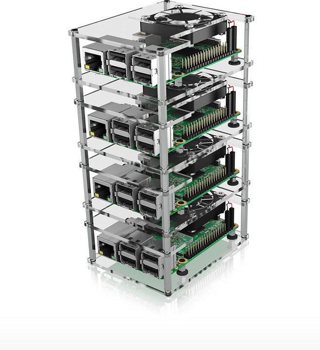 Actual product image Icy Box Stackable case for Raspberry Pi 2, 3 and 4 (Housing)