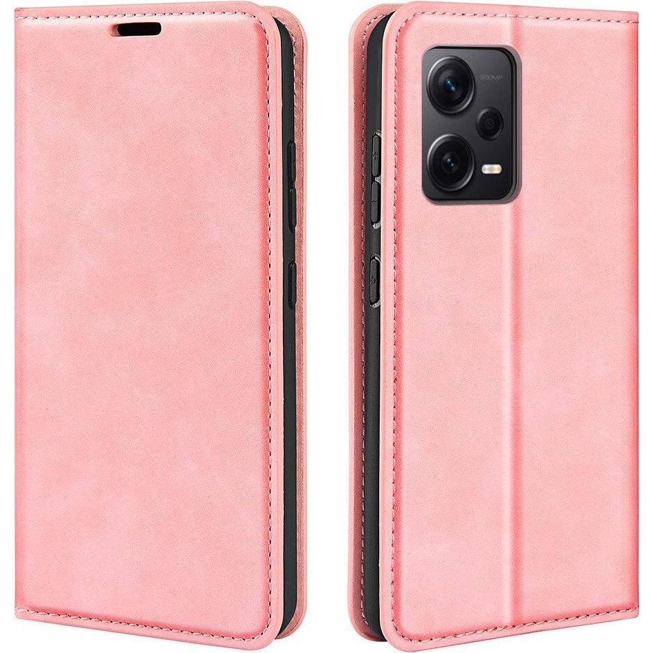 Cover-Discount Xiaomi Redmi Note 12 Pro+ - Stand Flip Case Hülle rosa (Xiaomi Redmi Note 12 Pro+), Smartphone Hülle, Ros...