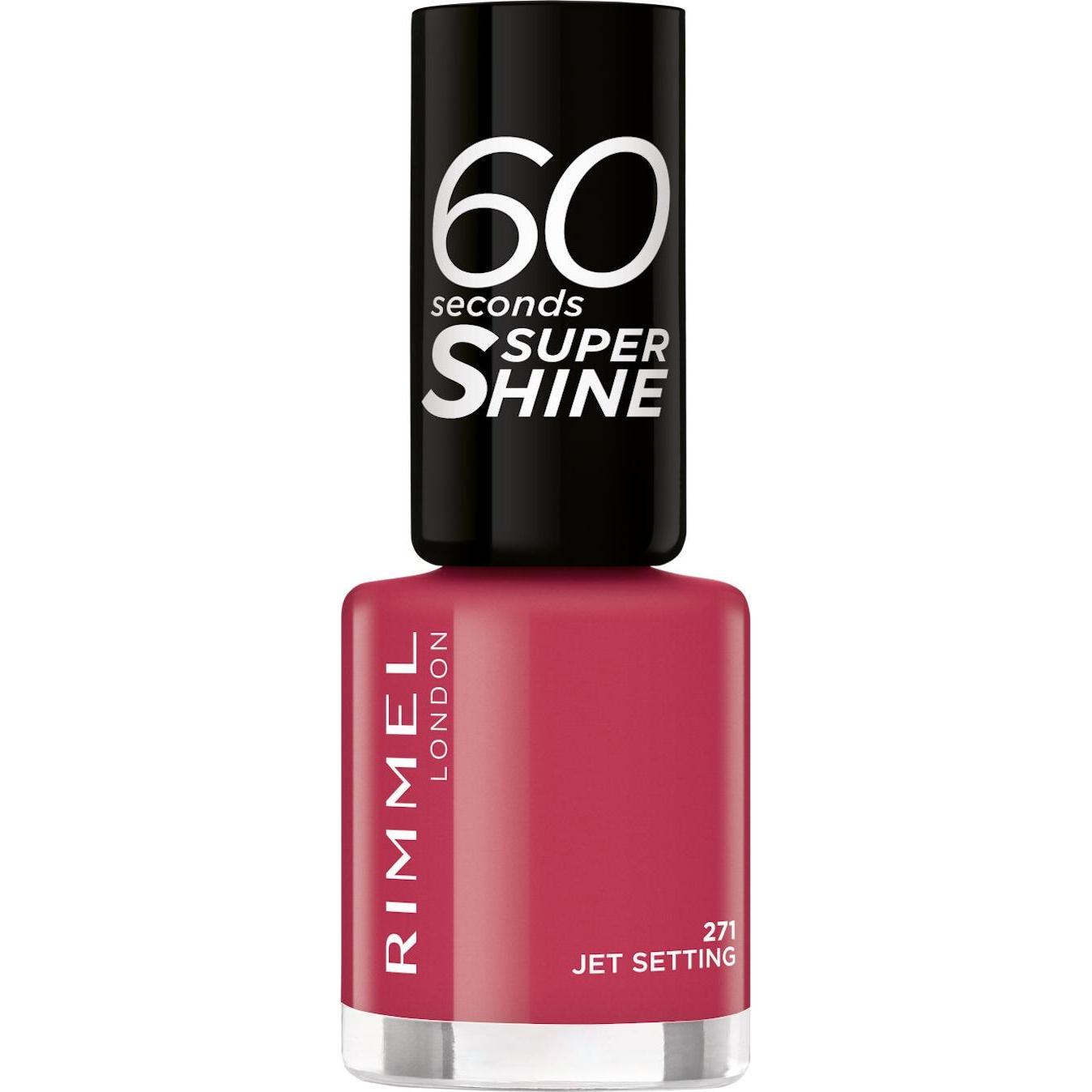 Rimmel London, Nagellack, 60 Seconds Super Shine (271, Farblack)