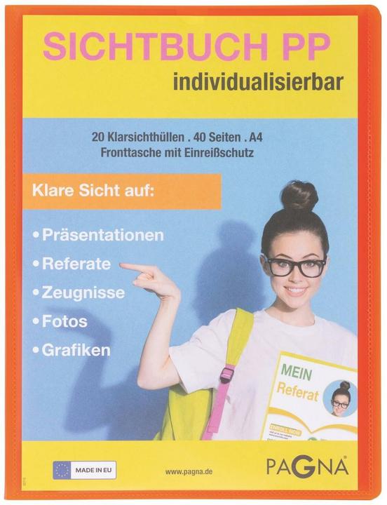 Produktbild Pagna School Sichtbuch DIN A4, 20 Hüllen orange (A4, 1x)
