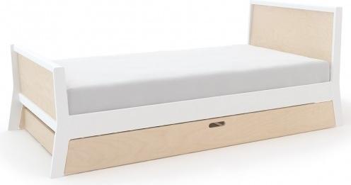 Produktbild Oeuf NYC Twin Bett Jugendbett "Sparrow", Birke/Weiss (90 x 200 cm)