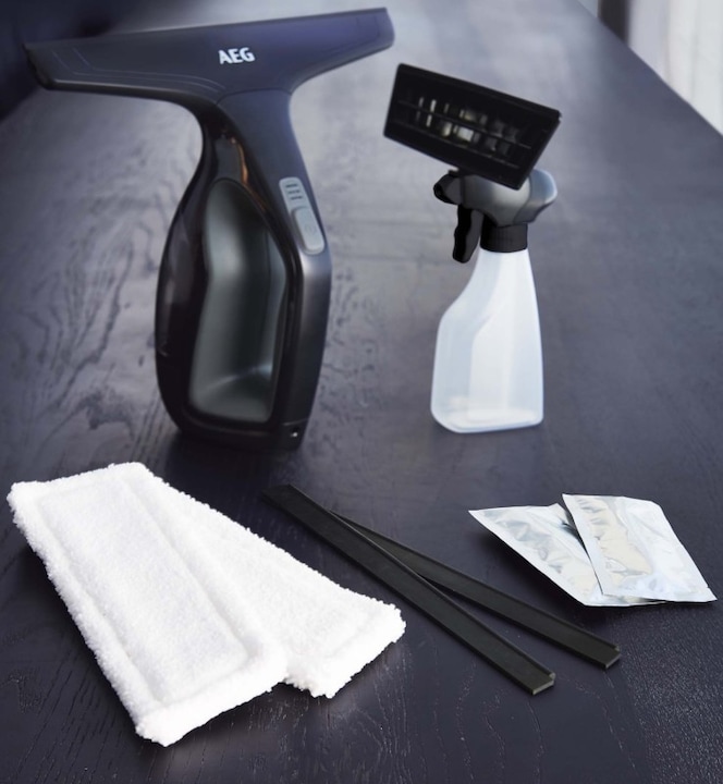 Actual product image Electrolux ABPK01 Accessory set for WX7 window cleaner (2 microfibre wiper covers, 2 squeegee lips)