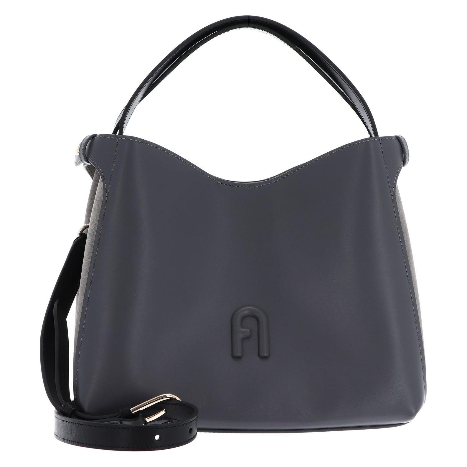 Furla, Damen, Handtasche, Primula Hobo, Grau, Braun