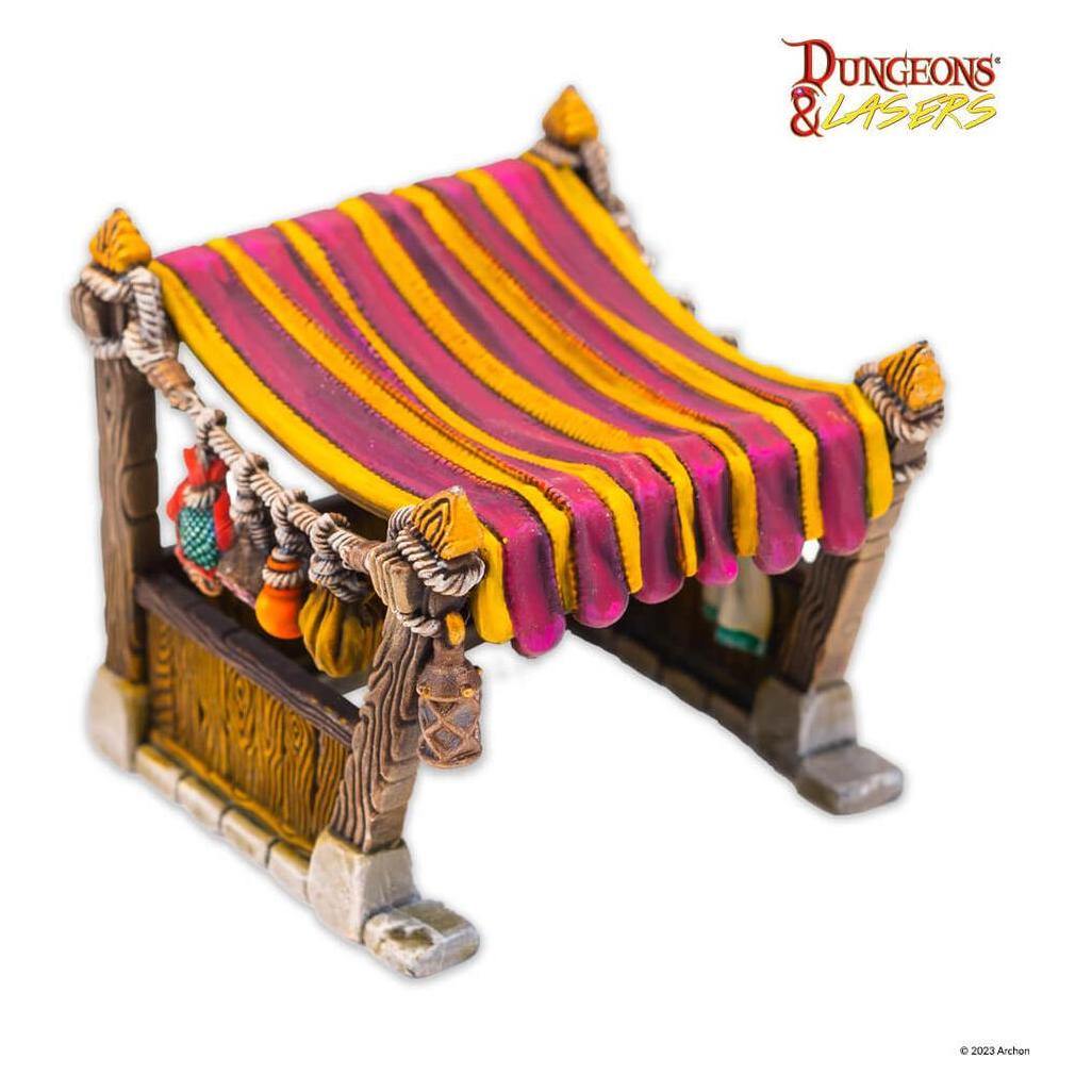Archon Studio Dungeons & Lasers Expansion Set, Market Stalls Set