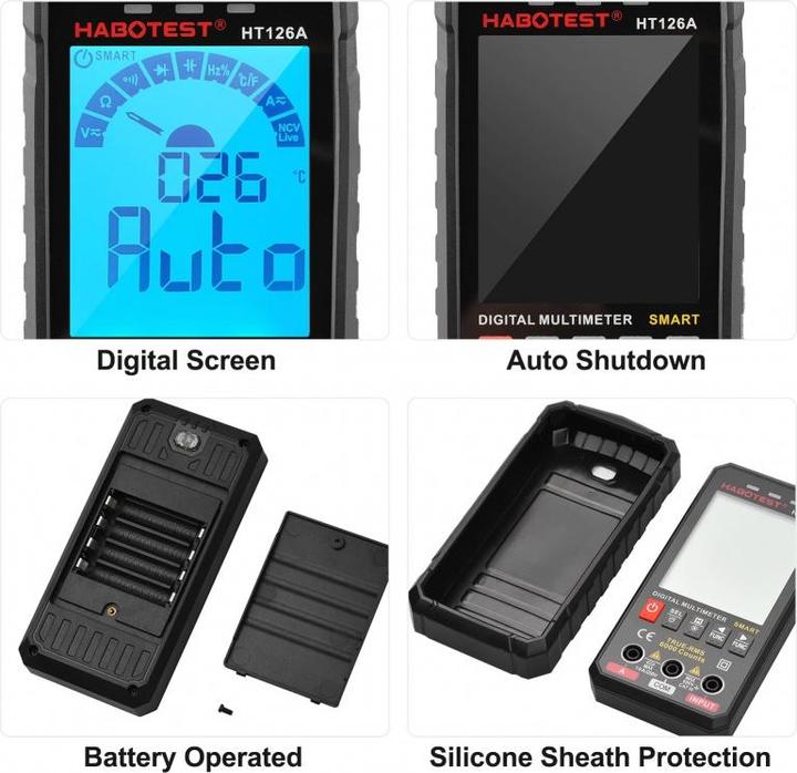 Produktbild Habotest HT126B Digital Universal Multimeter (CAT III 600V)