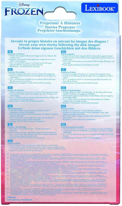 Actual product image Lexibook Disney Frozen Story Projector and Flashlight (English, French, German, Italian)
