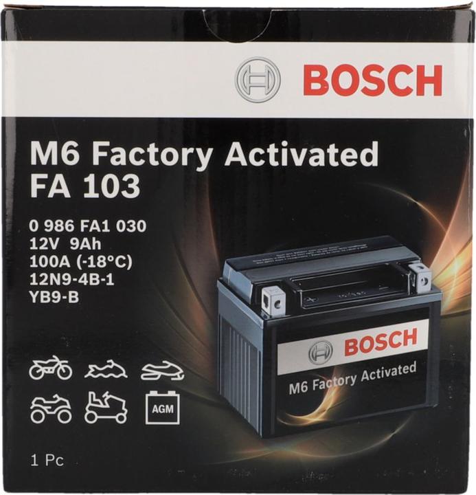 Produktbild Bosch Automotive M6 Factory Activated FA103 (12 V, 9 Ah, 100 A)