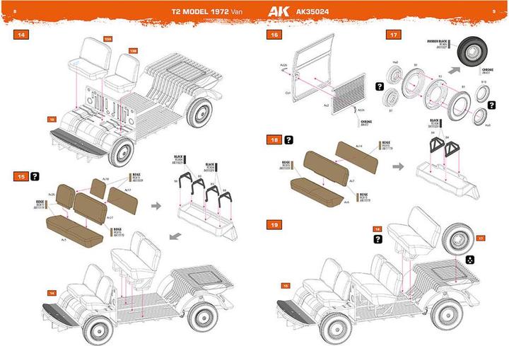 Produktbild AK Interactive T2 Model 1972 VAN 1/35 scale