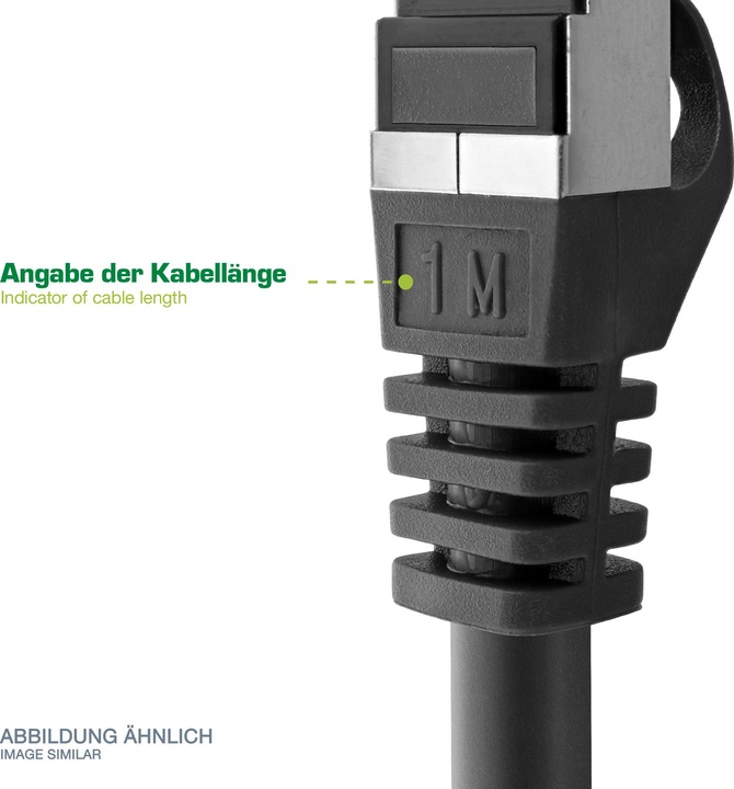 Produktbild InLine Netzwerkkabel (S/FTP, CAT6, 1 m)