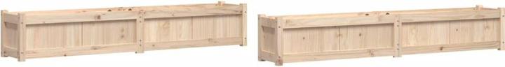 Actual product image vidaXL Planter 2 pcs. Solid pine wood,Material: Solid pine wood