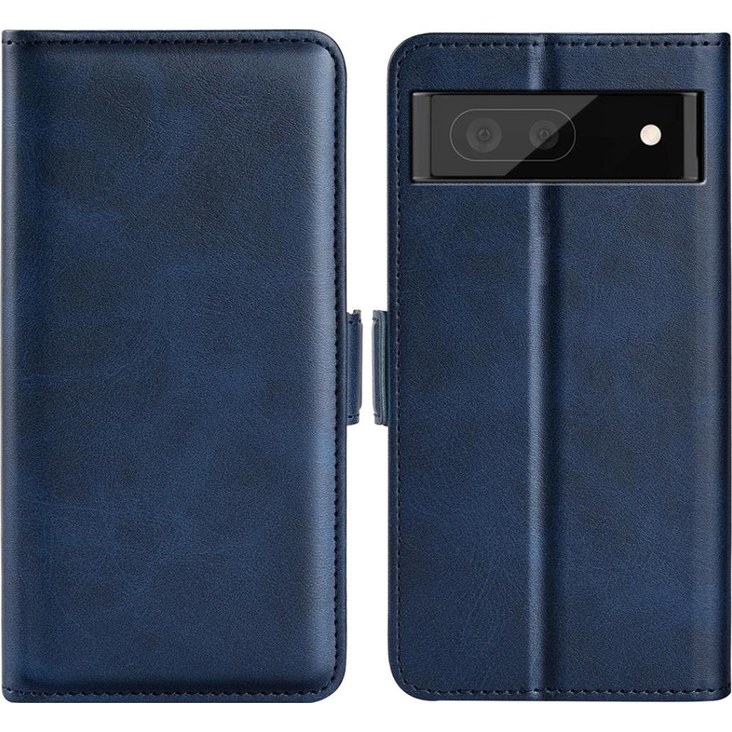 Thumbnail - Screenguard Google Pixel 6a CardLounge Lederhülle (Google Pixel 6a), Smartphone Hülle, Blau