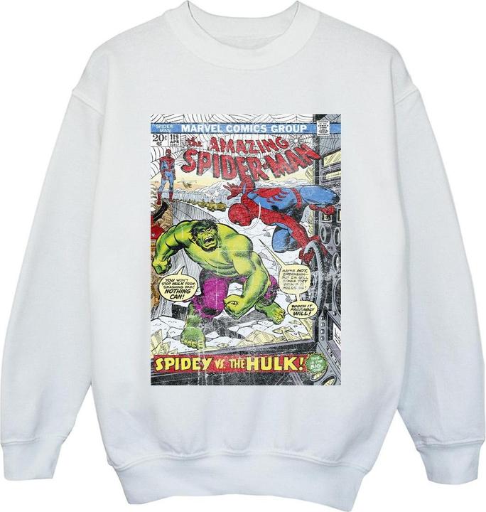 Image du produit - Sweat SPIDER-MAN VS HULK COVER - Fille (104)