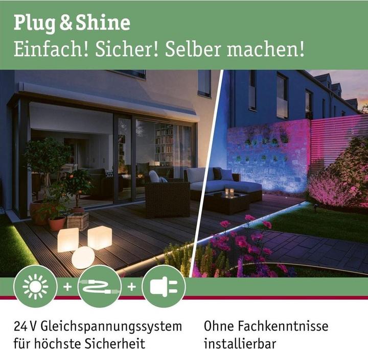 Immagine prodotto Paulmann Outdoor Plug & Shine Leuchtmittel 3er Set Naima (Connettore a bassa tensione da 5,5 mm/2,5 mm, 100 lm, 3x)