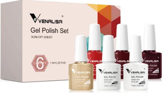 Immagine prodotto Venalisa Set di smalti gel 2206 (Smalto per unghie effetto gel)