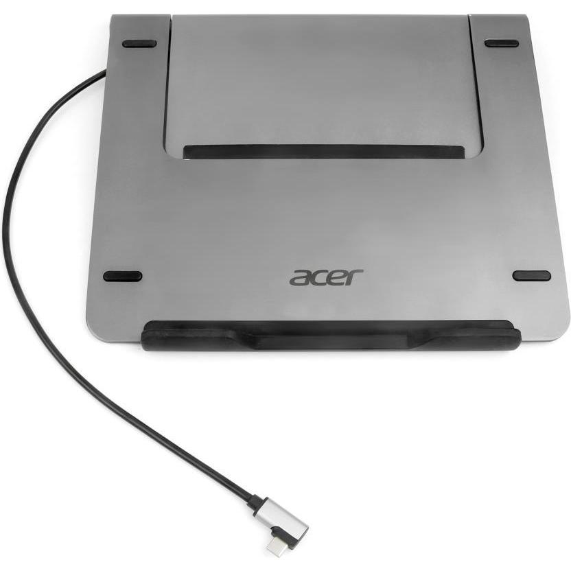 Acer HP.DSCAB.012 (USB-C, 4 Ports), Dockingstation + USB Hub, Silber