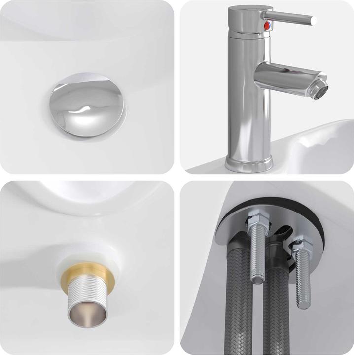 Actual product image vidaXL Badezimmerwaschbecken (375 mm, 485 mm)