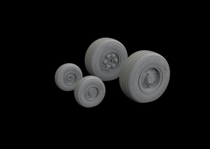 Actual product image Eduard Tornado GR.4 wheels 1/32 for ITALERI