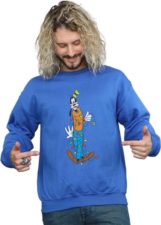 Actual product image Disney Mens Goofy Christmas Lights Sweatshirt (5XL)