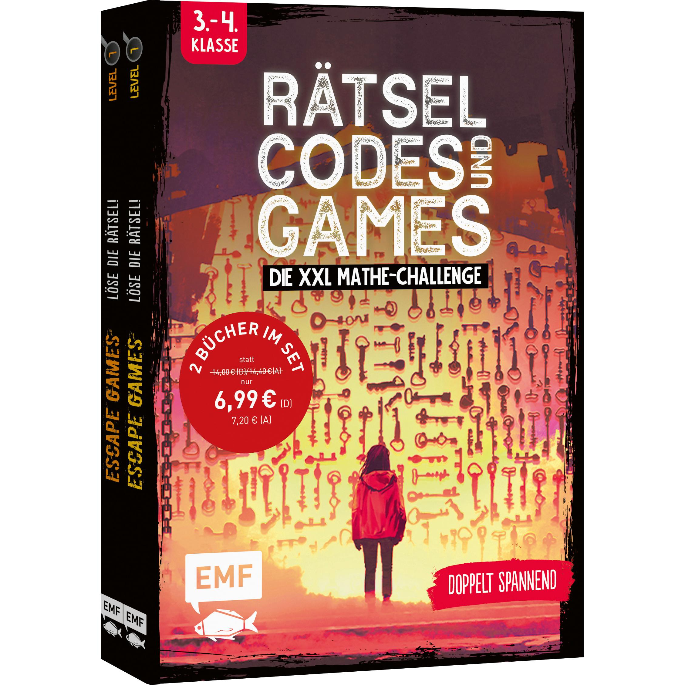 Edition Fischer Rätsel, Codes und Games – Die XXL Mathe-Challenge für die 3. und 4. Klasse (Deutsch)