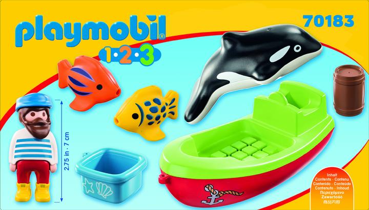 Produktbild Playmobil Seemann mit Fischerboot (70183, Playmobil 1.2.3)