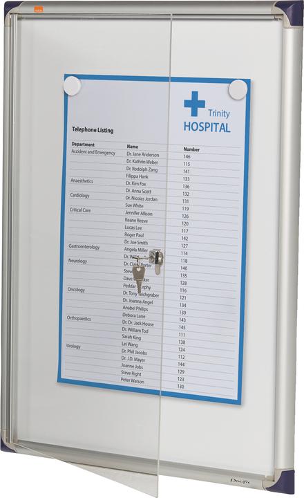 Image du produit Nobo Vitrine d'affichage extra-plate avec panneau arrière métallique