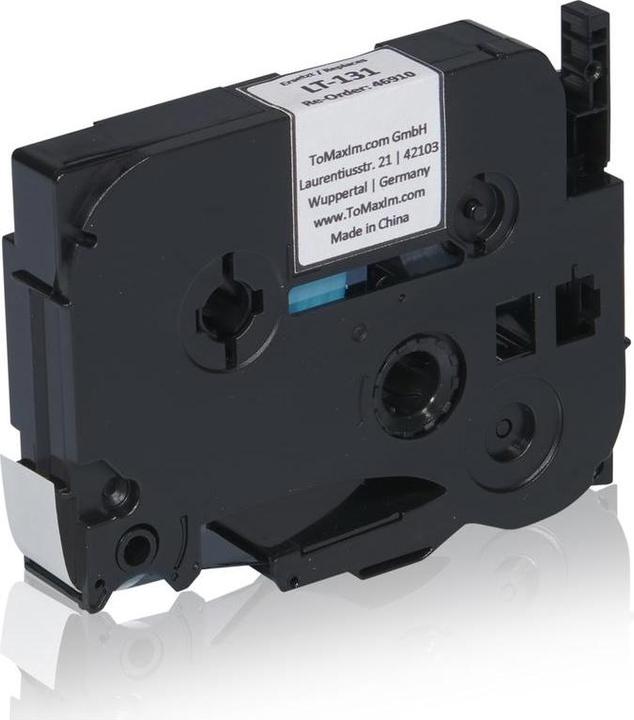 Actual product image Brother TZE131 P-Touch ribbon black on transparent laminate 12mm x 8m Compatible, suitable for (1.20 cm, Black)