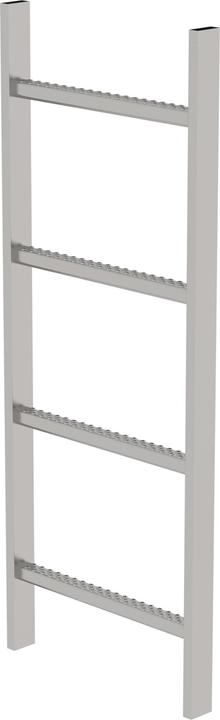 Actual product image Munk Shaft ladder stainless steel V4A 400mm clear width 4 rungs (Scaffolding, 112 cm)