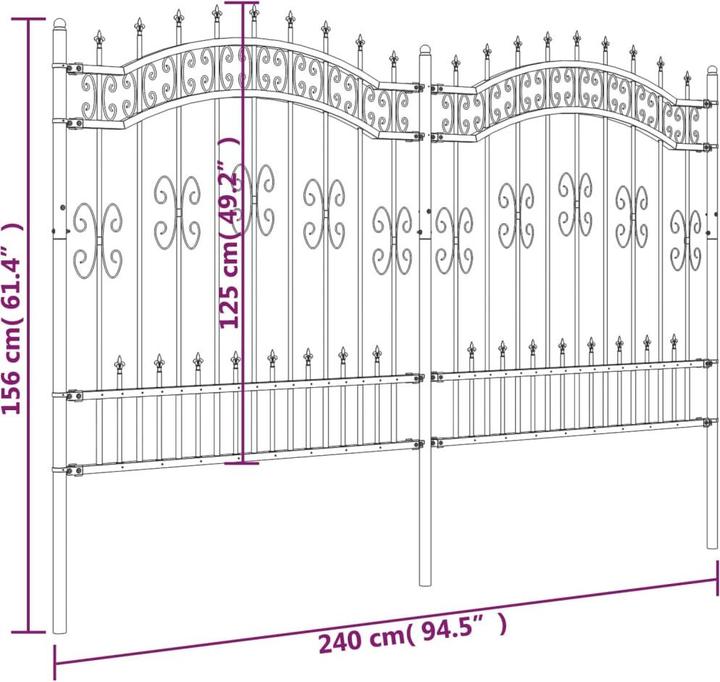 Image du produit vidaXL Gartenzaun