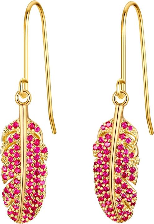 Image du produit Glanzstücke München Boucles d'oreilles femme plume argent sterling - 35036 (Argent Sterling)