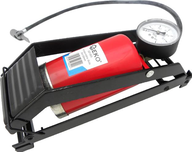 GEKO Pédale de remplissage avec manomètre Piston unique, 80 x 130 mm